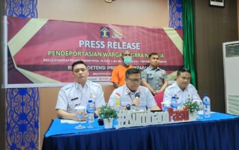 Rudenim Balikpapan Deportasi WNA Nigeria, Overstay 3.554 Hari